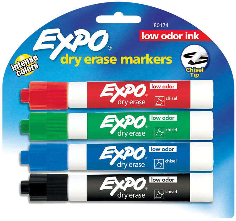 Expo Dry Erase Marker Assorted Peggable Card 90085