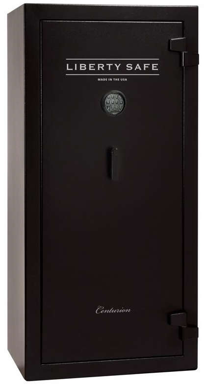Liberty Safe Centurion 24-Gun Safe 13.8 Cubic Feet 28.25 inch x 20 inch x 59.5 inch H Electronic 14 Ga. Steel Black 9009037