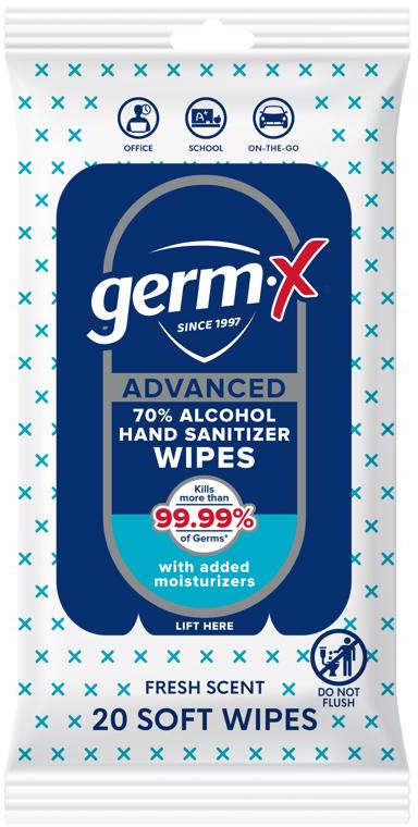 Ace Hand Sanitizer Wipes with Added Moisturizers Pack of 20 Soft Wipes 70% Alcohol Fresh Scent 9106026