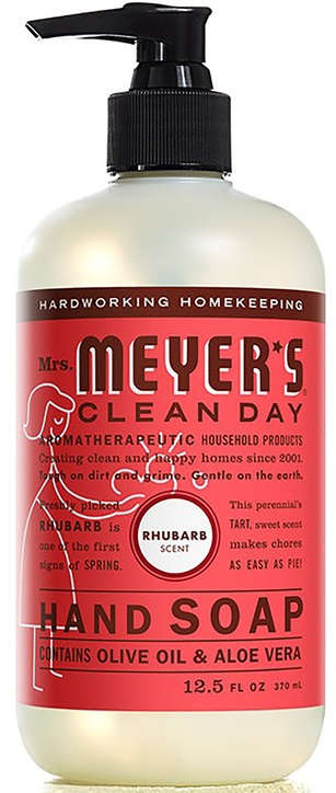 Mrs. Meyer's Clean Day Hand Soap 12.5 oz. Rhubarb Scent Made with Olive Oil & Aloe Vera 9297979