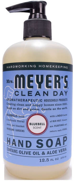 Mrs. Meyer's Clean Day Hand Soap 12.5 oz. Bluebell Scent Made with Olive Oil & Aloe Vera 9297987