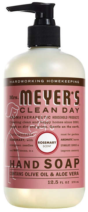 Mrs. Meyer's Clean Day Hand Soap 12.5 oz. Rosemary Scent Made with Olive Oil & Aloe Vera 9302100
