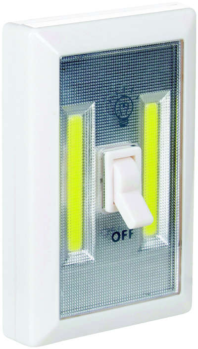 Diamond Visions Automatic/Manual LED Night Light Switch 2 in W White 9329913
