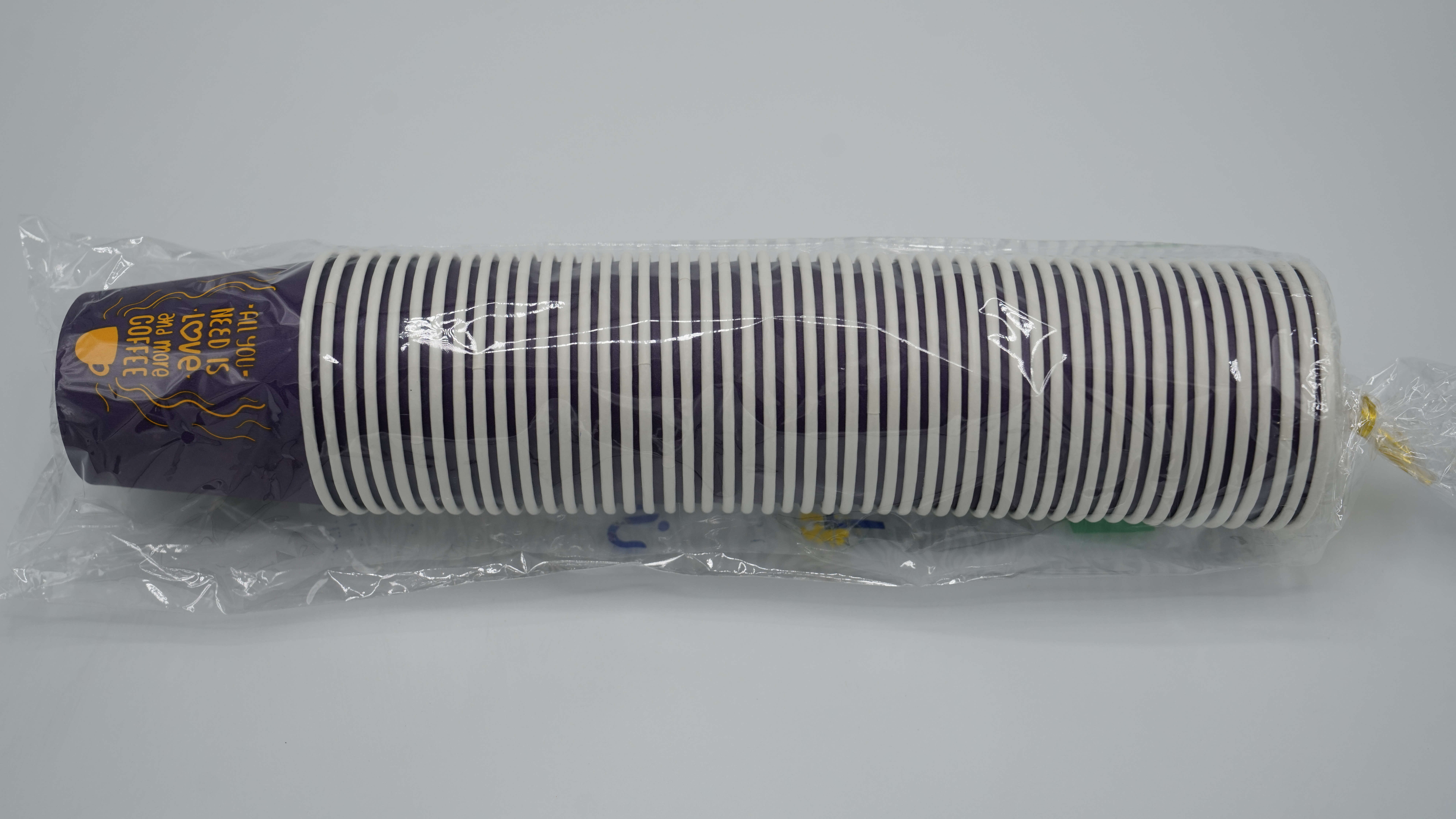 Paper Cup Set 20Set 180ml for hot and cold drinks, Purple