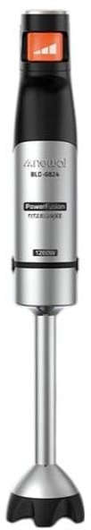 Newal Hand blender with 1200W power and 6 titanium blades, 1600 RPM speed, titanium black finish BLD-6824