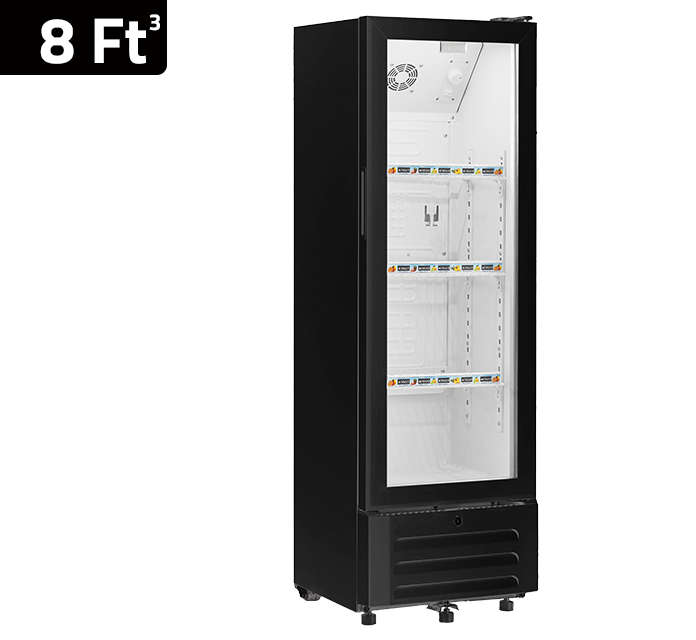 نيوال ثلاجة عرض عمودية بتصميم تجاري قائم BTL-230/02