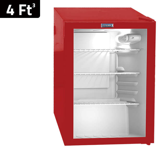 Newal Mini bottle cooler with wide voltage compressor, 3 steel shelves, and inner light (455x420x680 mm) BTL-71/03