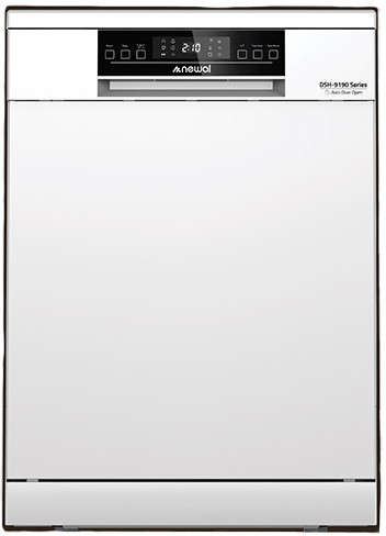 Newal Dishwasher with 15 place settings and 6 washing programs, white color DSH-9190/01