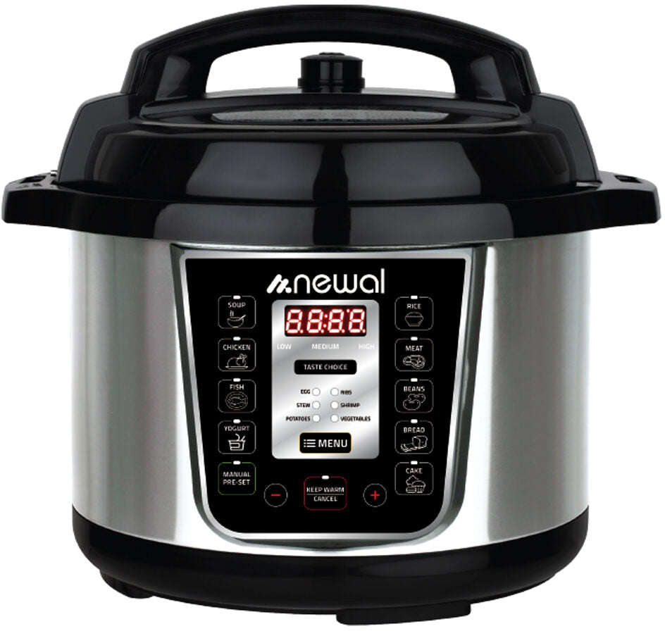 Newal Multifunctional electric pressure cooker 6L with 15 cooking modes and LED digital control panel EPC-1803