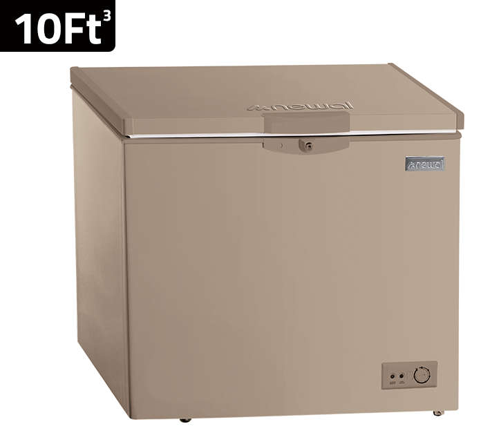 Newal Chest freezer with 10 cubic feet capacity and glass sliding door FRZ-158/04