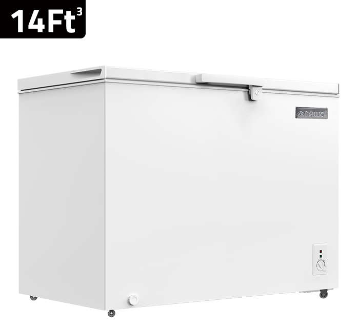 Newal Freezer with 14 cubic feet capacity and glass sliding door FRZ-330/01