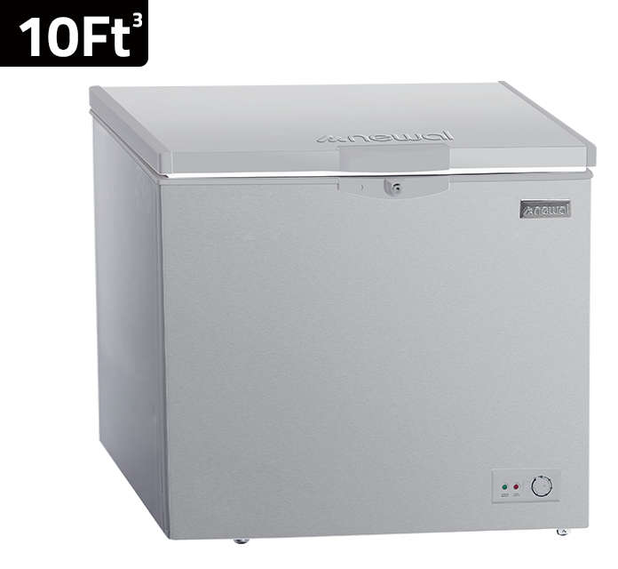 Newal Chest freezer horizontal 10 feet with fast freezing and child lock FRZ-158/05