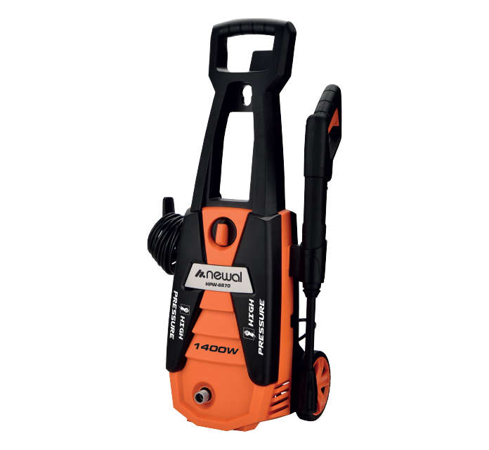 Newal High pressure cleaner with 100 Bar max pressure, 1400W power, 5 meters PVC hose and adjustable spray nozzle HPW-6870