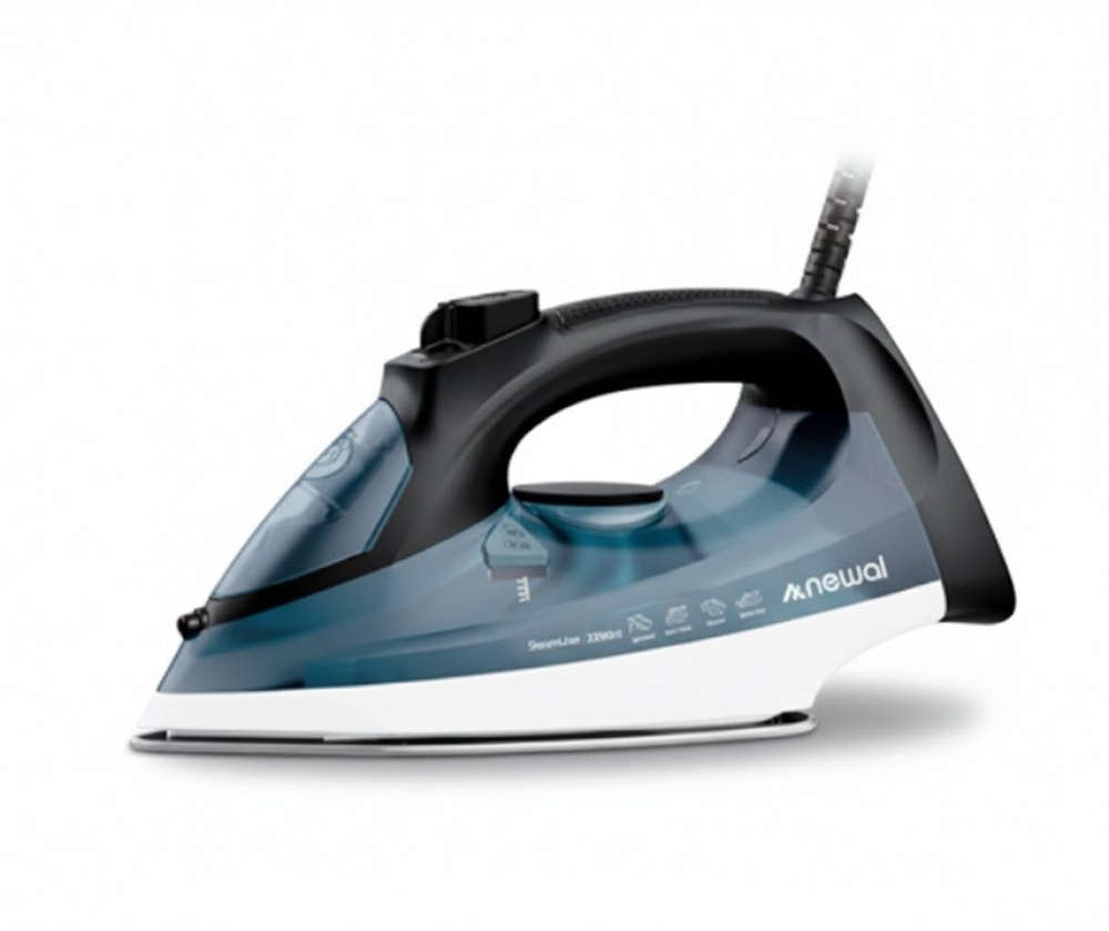 Newal Steam iron with adjustable steam and temperature control, self-cleaning function, and wide water tank IRN-759