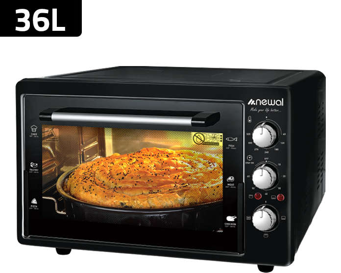 Newal Electric Oven with 37 Liter Capacity and 1600W Power MOV-1537/02