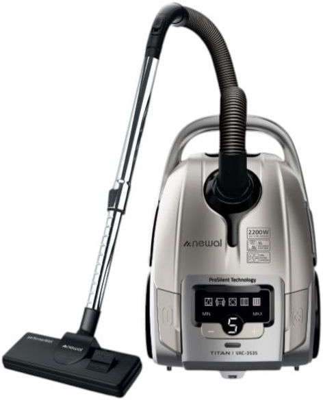 Newal Bag vacuum cleaner with 4L dust capacity and 2200W power VAC-3535/05
