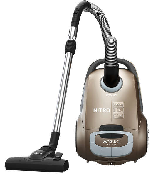 Newal Horizontal vacuum cleaner with 2500 watts power and 4 liters dust capacity, sound reduction feature VAC-3570/07