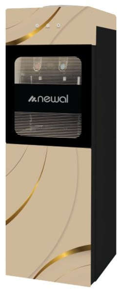 Newal Water dispenser with dual temperature, child lock, 16-liter capacity, and built-in refrigerator WTD-039/04