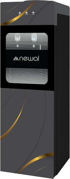 Newal Water dispenser with dual temperature control and built-in refrigerator, stainless steel tank, child safety lock, and smart display for hot and cold water WTD-039/05