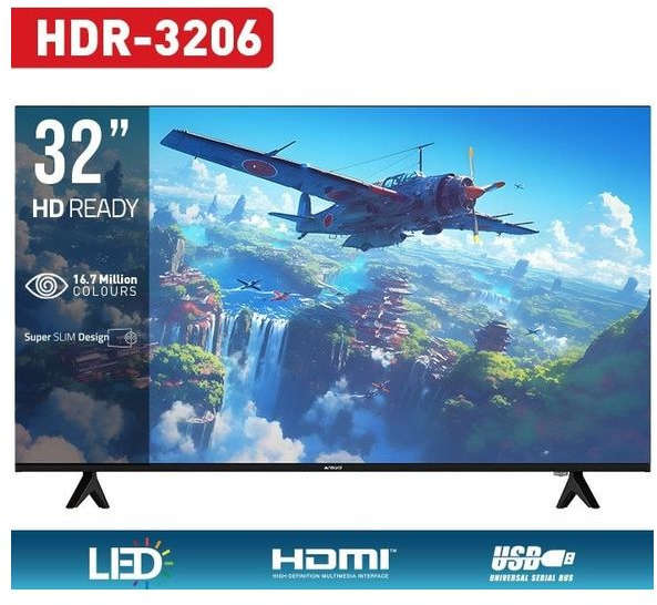 نيوال تلفزيون ذكي يعمل بنظام أندرويد، شاشة LED عالية الدقة مقاس 32 بوصة بتردد 60 هرتز HDR-3206