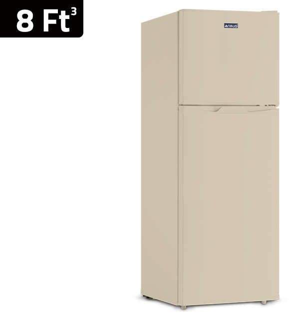 Newal Double-door conventional refrigerator with 8 cubic foot capacity and tropical compressor RFG-219/04