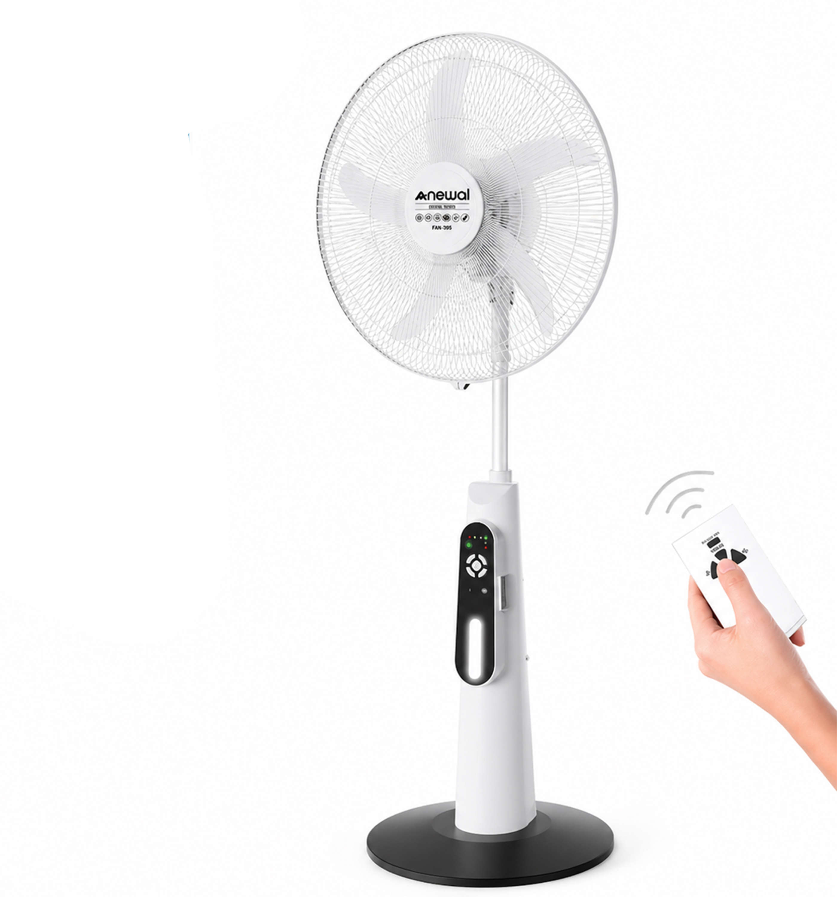 نيوال مروحة قابلة لإعادة الشحن مقاس 18 بوصة بتصميم خماسي الشفرات FAN-395/01
