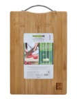 ROYALFORD Organic Bamboo Cutting Board  Strong Metal Handle | Durable & Lightweight | Antibacterial RF10238