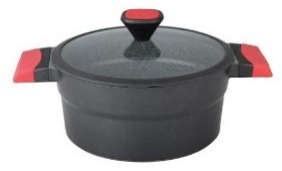 ROYALFORD Die-Cast Aluminium Casserole 28 cm- Durable Marble Coating, High-Quality Aluminium Construction | Dishwasher Safe RF8599