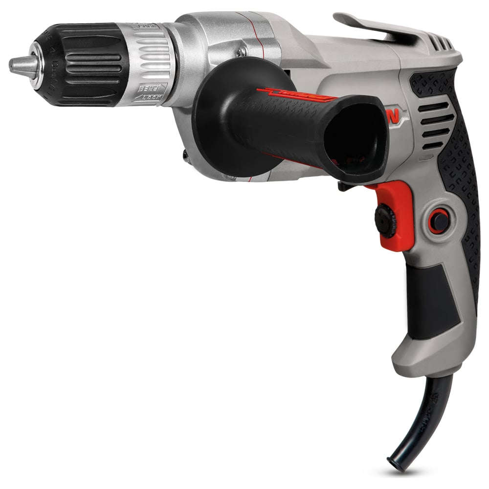 CROWN Non-impact corded electric drill 750W with variable speed and keyless chuck, 2-13 mm capacity CT10127-13