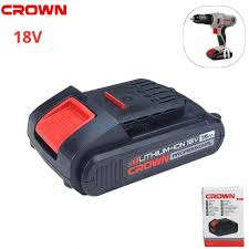 CROWN Cordless 18V Drill Driver with 1.5Ah Lithium-Ion Battery and 2-Speed Gearbox CT21056LM