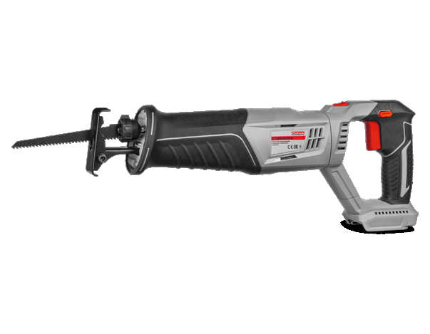 CROWN Cordless brushless reciprocating saw 20V with 26mm stroke length and 115mm wood cutting capacity CT25007HX