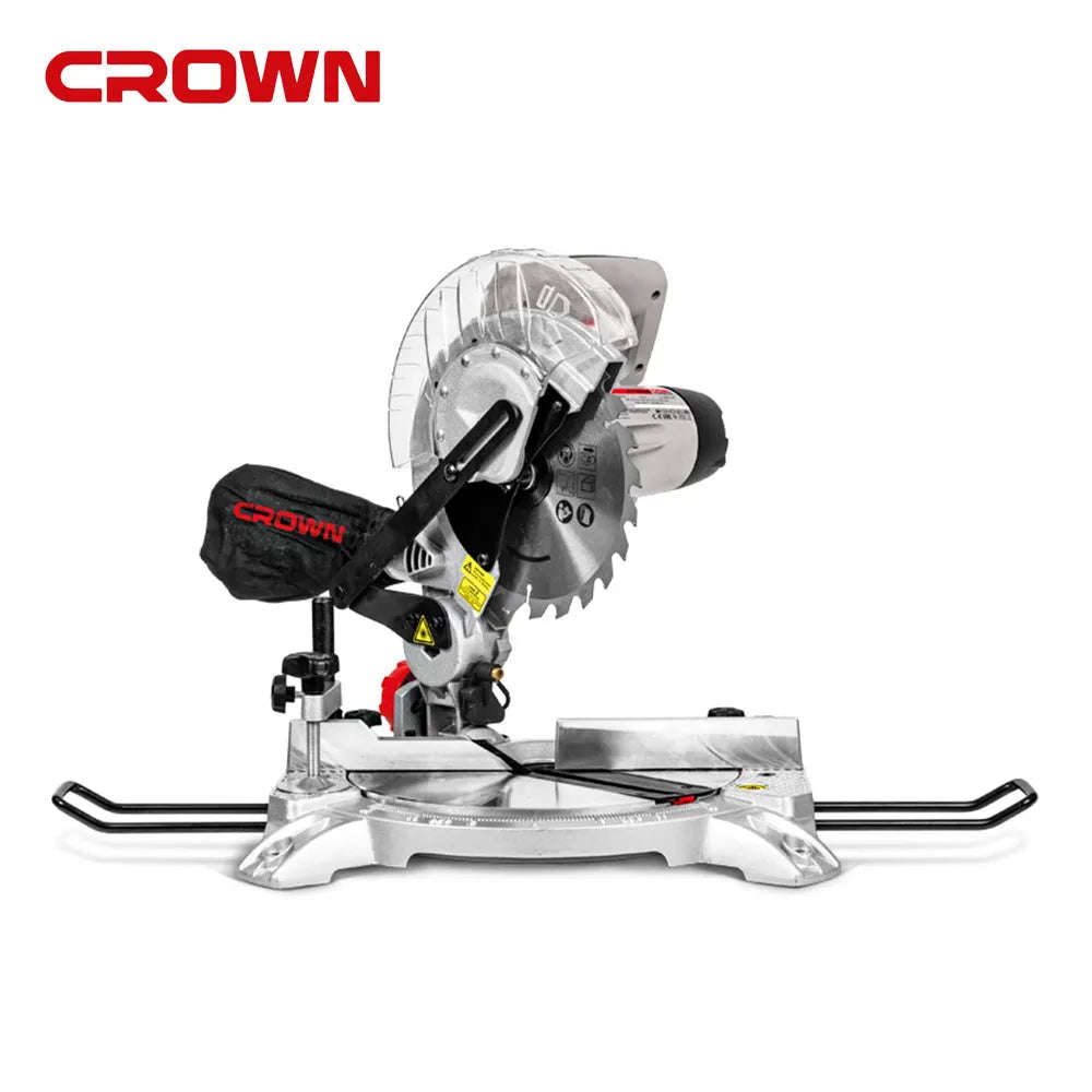 CROWN 1400W 210mm Mitre Saw with 5000rpm No-Load Speed and 55mm Max Cutting Depth CT15235