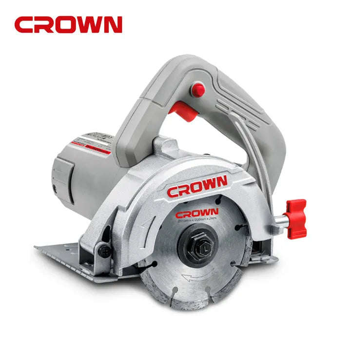 CROWN 1300W 110mm Marble Cutting Saw with 13800 RPM and 20mm Bore CT15228-110T-W