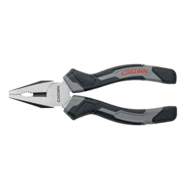 CROWN 7" combination pliers with bi-material insulated handle and high-frequency treated cutting edge CPHPL-COA07