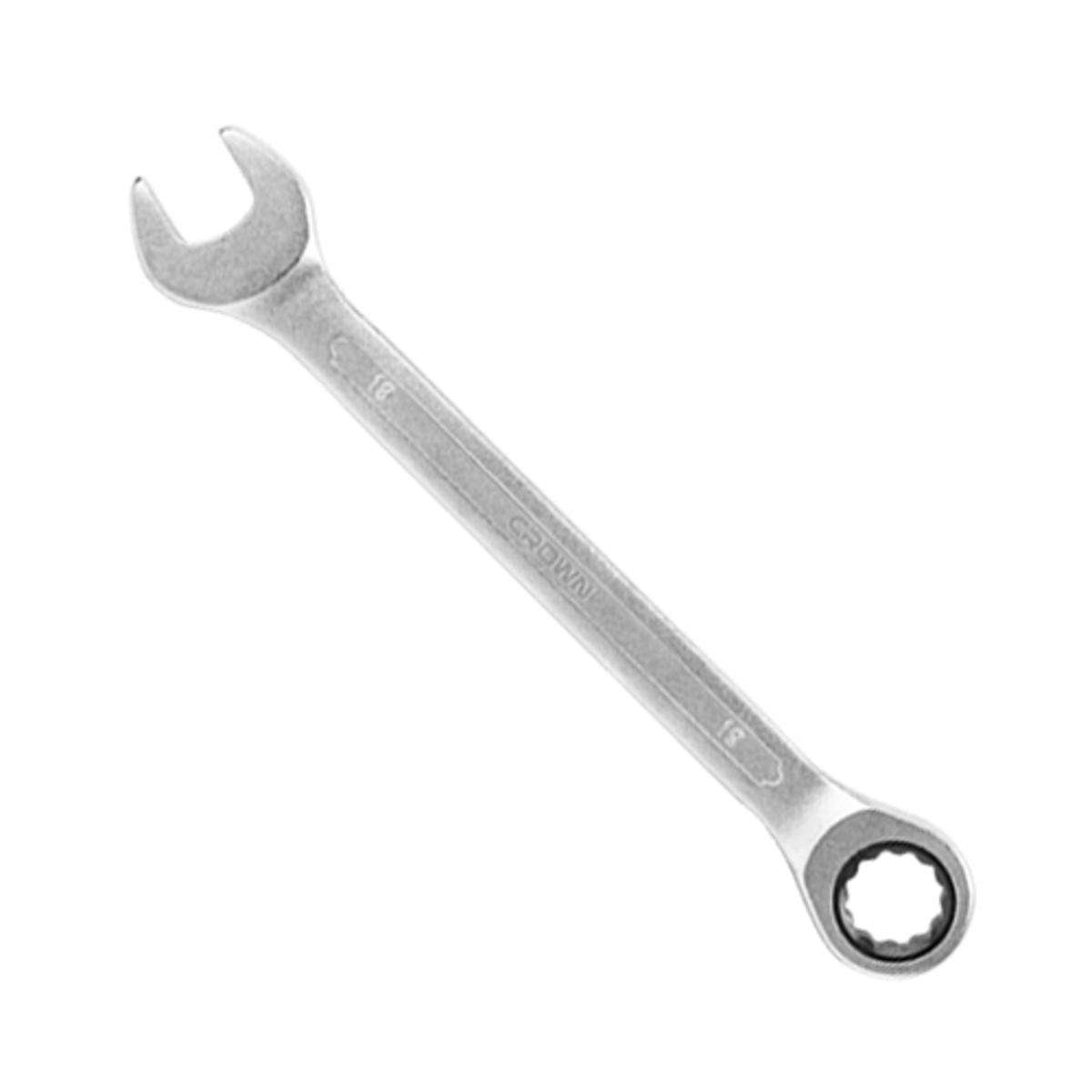 CROWN Combination ratchet spanner, 17mm, chrome plated CPHWS-A17