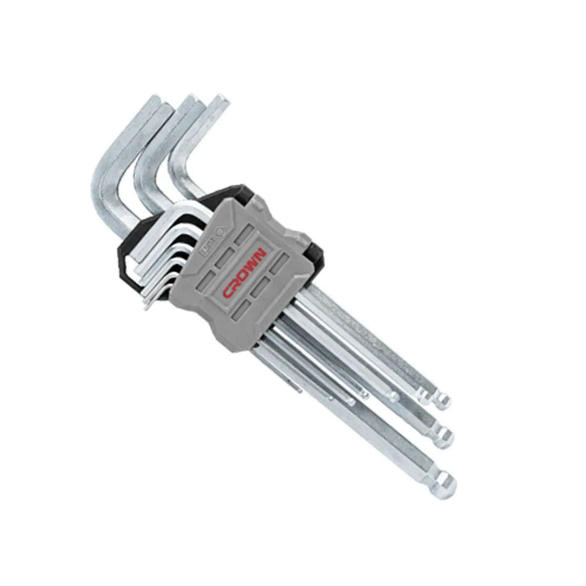 CROWN 9-piece long ball-end hex key set CPHOK-BMBX09