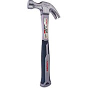 CROWN Claw hammer with fiberglass handle, 500g head weight CPHHC-FHA16