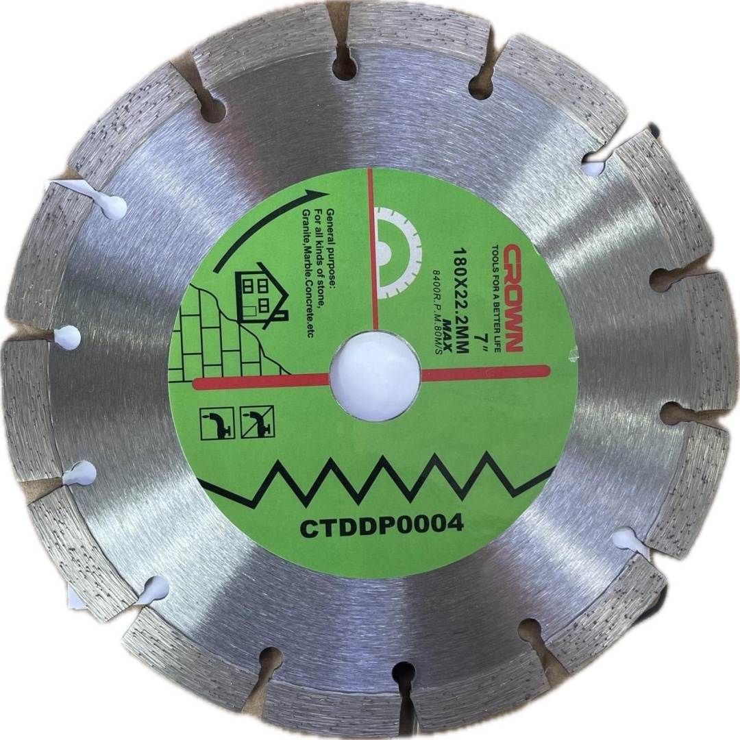 CROWN Diamond cutting disc 180mm x 22mm x 2mm thickness CTDDP0004