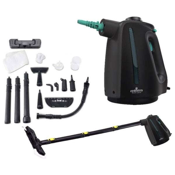 EMBLEME Black steam cleaner with wand EM SCB25