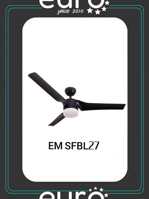 امبليوم مروحة سقفية 52 بوصة اسود EM SFBL27