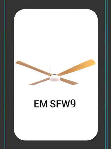 امبليوم مروحة سقفية خشب طبيعي 52 بوصة EM SFW9
