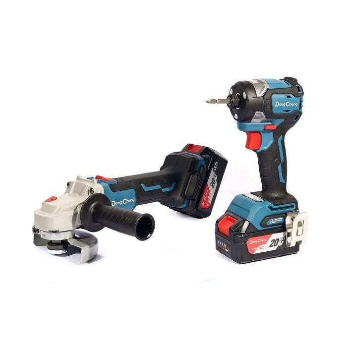 Dong Cheng 2 X 4.0Ahr, 20VMAX, Cordless Combo Kit, 2 X 4.0Ahr DCKIT27(EK)