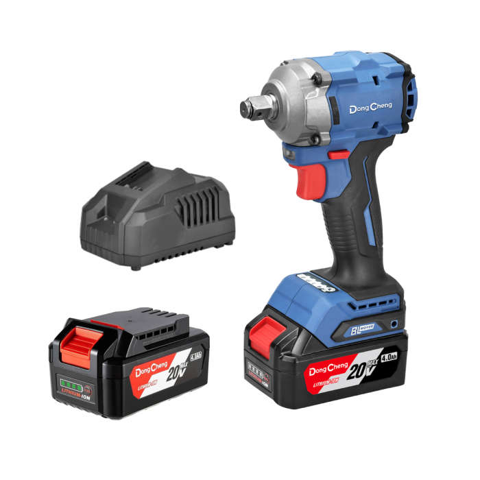 Dong Cheng Cordless Brushless Impact Wrench, 1/2", M12-M18, 500N.m, 20VMAX 4.0Ah×2 DCPB358(EM)