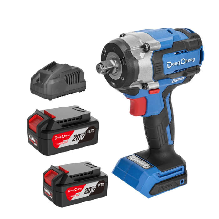 Dong Cheng Cordless Brushless Impact Wrench, 1/2", 3 speeds, 800N.m, 20VMAX/5.0Ah×2 DCPB598(FK)