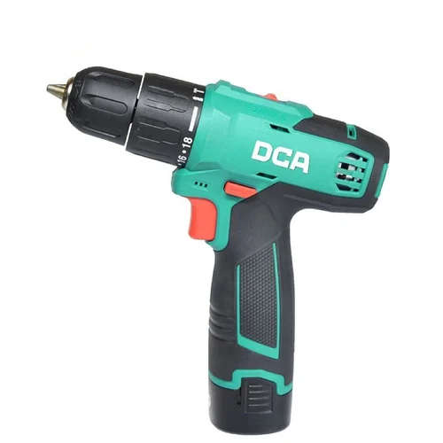 DCA 10mm 190W Cordless Drill, 2 Speeds, 12V, with 2 x 2Ah Batteries and Charger (35n,m) ADJZ1203 (TYPEE)