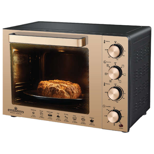 EMBLEME Double-glazed oven, 60 liters, blue non-stick coating. EM OV6089