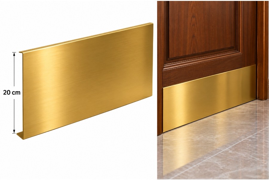 20 cm gold door plate