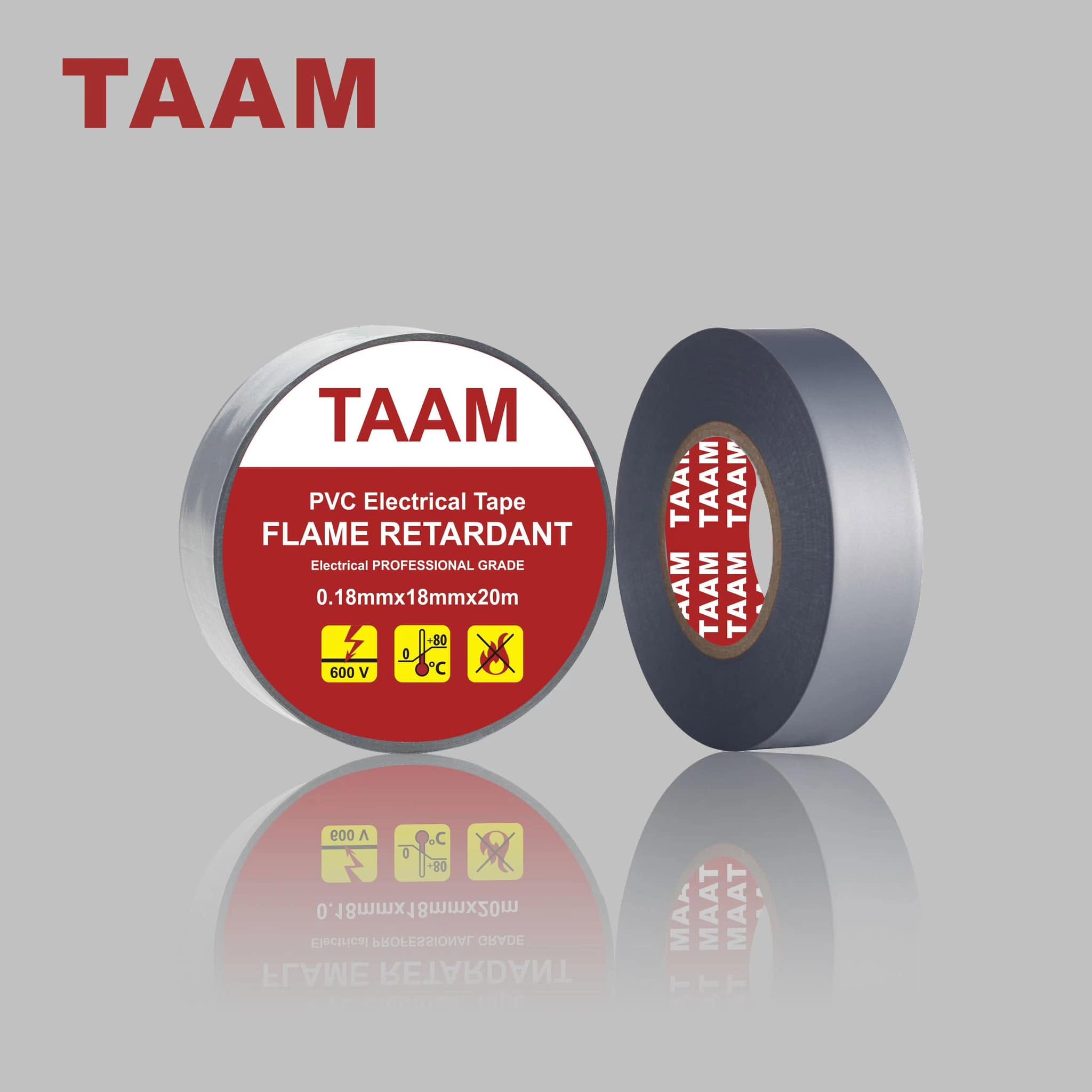 شريط لاصق (تيب) كهرباء رصاصي ماركة TAAM تام كود 940
