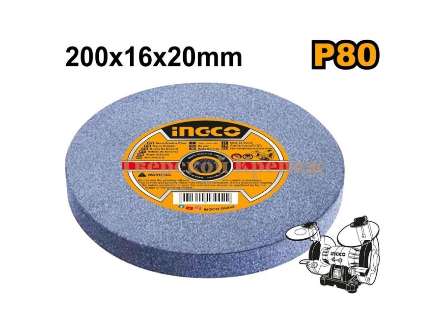 INGCO Abrasive Grinding Wheel 80 Grit AGW2008017