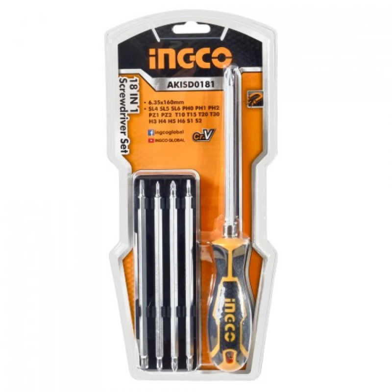 INGCO 18in1 Screwdriver Set AKISD0181